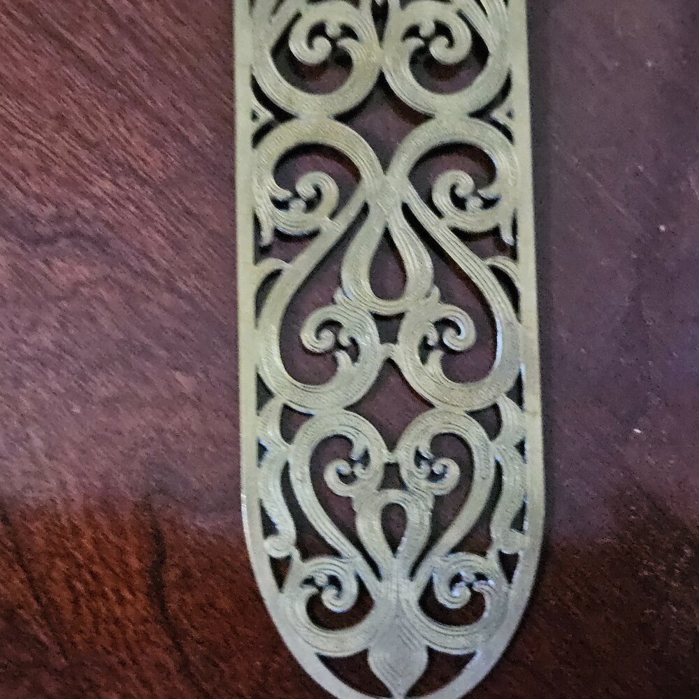 RARE LUXURY JAY STRONGWATER TOPAZ FLEUR DE LIS BOOKMARK DESK ENAMEL CRYSTAL - Picture 10 of 12